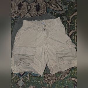 Columbia Kids Cargo Shorts - Beige and Dark Green